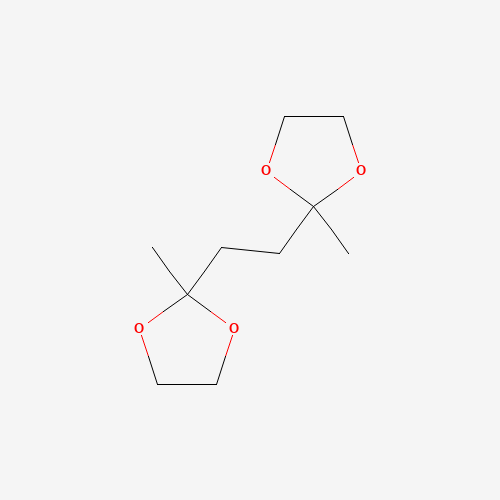 2,2'-Ethylenebis[2-methyl-1,3-dioxolane] (CAS: 944-26-3) - Chemical Structure and Molecular Formula 