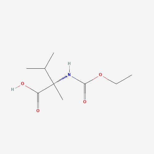 N-Ethoxycarbonyl a-Methyl-L-valine (CAS: 952577-51-4) - Chemical Structure and Molecular Formula 