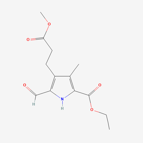 5-(Ethoxycarbonyl)-2-formyl-4-methyl-1H-pyrrole-3-propanoic Acid Methyl Ester (CAS: 54278-05-6) - Related Chemical Product