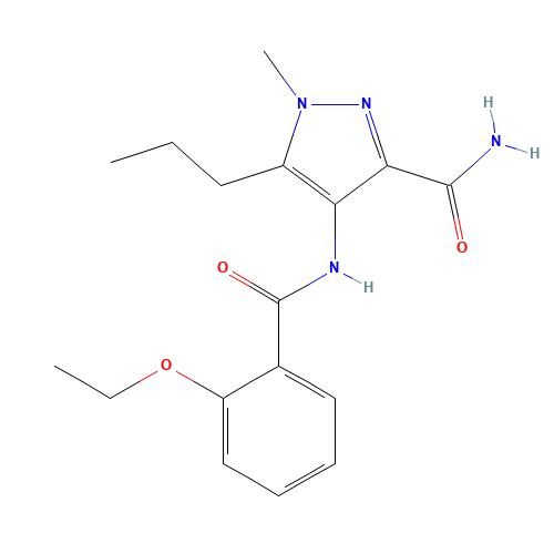 4-[(2-Ethoxybenzoyl)amino]-1-methyl-5-propyl-1H-pyrazole-3-carboxamide (CAS: 501120-38-3) - Related Chemical Product