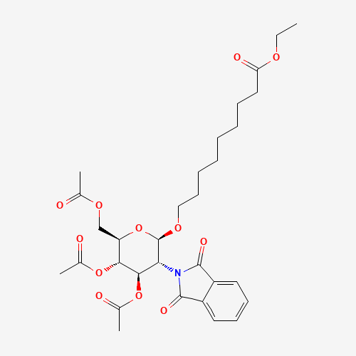 8-Ethoxycarbonyloctyl-(3,4,6-tri-O-acetyl-2-deoxy-2-phthalimido-b-D-glucopyranoside (CAS: 106445-23-2) - Related Chemical Product