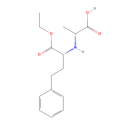 (-)-N-[1-(R)-Ethoxycarbonxyl-3-phenylpropyl)-D-alanine (CAS: 122076-80-6) - Related Chemical Product