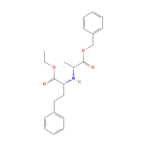 (-)-N-(1-R-Ethoxycarbonxyl-3-phenylpropyl)-D-alanine, Benzyl Ester (CAS: 93836-47-6) - Related Chemical Product
