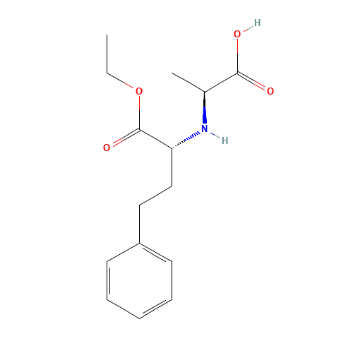 (-)-N-[1-(R)-Ethoxycarbonxyl-3-phenylpropyl]-L-alanine (CAS: 84324-12-9) - Related Chemical Product