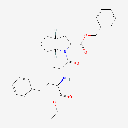 [2R,3aR,6aR]-1-[(2(R)-2-[[(1R)-1-Ethoxycarbonxyl)-3-phenylpropyl]amino]-1-oxopropyl]octahydrocyclopenta[6]pyrrole-2-carboxylic Acid, Benzyl Ester (CAS: 1356847-95-4) - Related Chemical Product