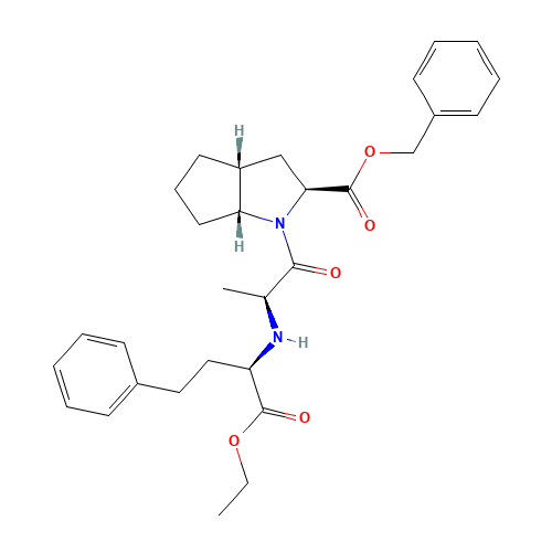 [2S,3aR,6aR]-1-[(2(S)-2-[[(1R)-1-Ethoxycarbonxyl)-3-phenylpropyl]amino]-1-oxopropyl]octahydrocyclopenta[6]pyrrole-2-carboxylic Acid, Benzyl Ester (CAS: 1356352-52-7) - Related Chemical Product