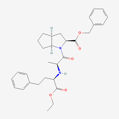 2-[N-[(R)-1-Ethoxycarbonyl-3-phenylpropyl]-L-alanyl]-(1S,3S,5S)-2-azabicyclo[3.3.0]octane-3-carboxylic Acid, Benzyl Ester (CAS: 1356382-68-7) - Related Chemical Product