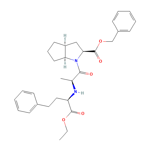 2-[N-[(R)-1-Ethoxycarbonyl-3-phenylpropyl]-L-alanyl]-(1S,3S,5S)-2-azabicyclo[3.3.0]octane-3-carboxylic Acid, Benzyl Ester (CAS: 1356382-68-7) - Related Chemical Product