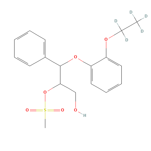(2RS,3RS)-3-(2-Ethoxy-d5-phenoxy)-2-mesyloxy-3-phenyl-1-propanol (CAS: 1189680-85-0) - Related Chemical Product