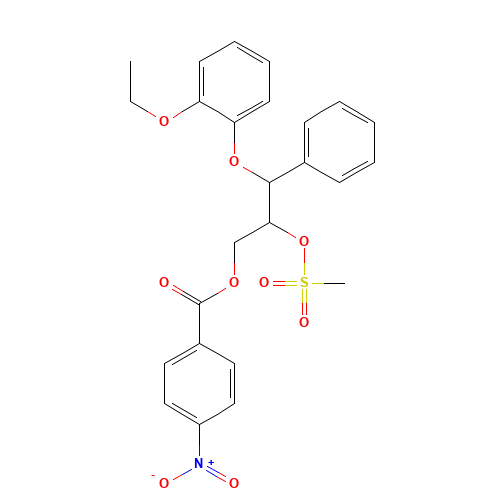 (2RS,3RS)-3-(2-Ethoxyphenoxy)-2-methanesulfonyloxy-1-(4-nitrobenzoyloxy)-3-phenylpropane (CAS: 98854-88-7) - Related Chemical Product