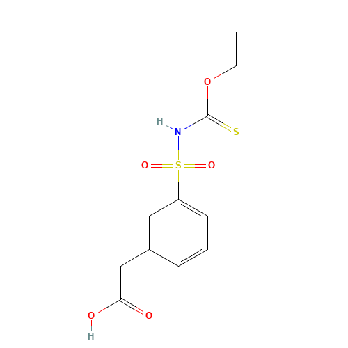 3-Ethoxythiocarbonylsulfamyl-phenyl Acetic Acid (CAS: 887354-92-9) - Related Chemical Product