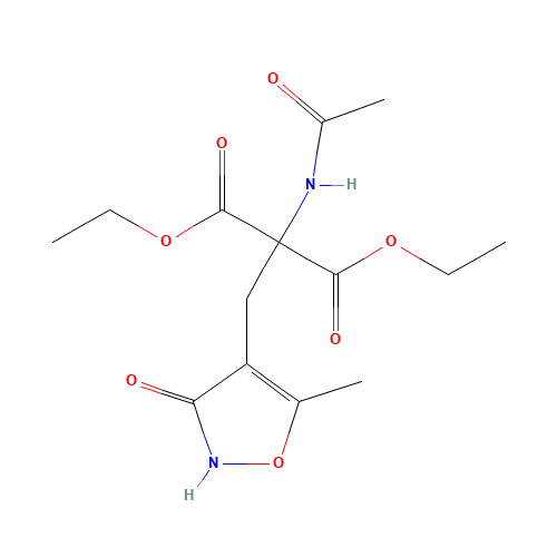 Ethyl 2-Acetamido-2-ethoxycarbonyl-3-[3-hydroxy-5-methylisoxazol-4-yl]propanoate (CAS: 127020-34-2) - Related Chemical Product