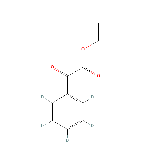 Ethyl Benzoylformate-d5 (CAS: 1025892-26-5) - Chemical Structure and Molecular Formula 