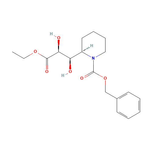 Ethyl N-Benzyloxycarbonyl-3-[(2R)-piperidinyl)]-(2R,3S)-dihydroxrpropanoate (CAS: 160169-48-2) - Related Chemical Product