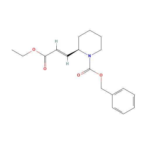 Ethyl N-Benzyloxycarbonyl-3-[(2R)-piperidinyl)]-2(E)-propenoate (CAS: 160169-47-1) - Related Chemical Product