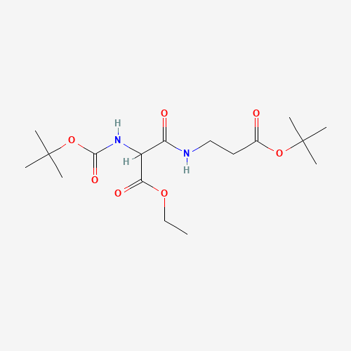 Ethyl 3-(3-tert-Butoxy-3-oxopropylamino)-2-(N-boc-amino)-3-oxopropanoate (CAS: 1076200-11-7) - Related Chemical Product