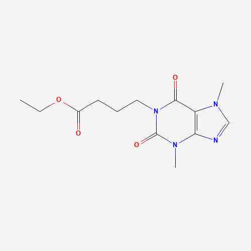 1-(Ethyl-3-carboxypropyl)-3,7-dimethylxanthine (CAS: 83636-88-8) - Related Chemical Product