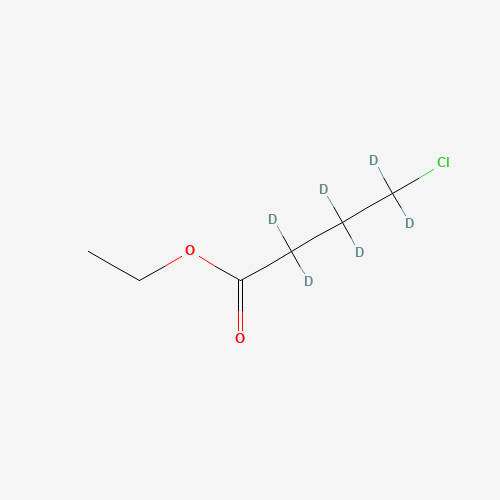 Ethyl 4-Chlorobutyrate-d6 (CAS: 927810-76-2) - Chemical Structure and Molecular Formula 