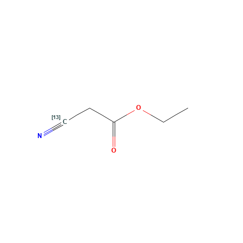 Ethyl Cyanoacetate-13C (CAS: 698387-41-6) - Chemical Structure and Molecular Formula 