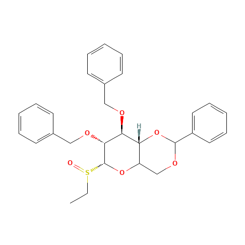 Ethyl 2,3-Di-O-benzyl-4,6-O-benzylidene-1-deoxy-1-thio-a-D-mannopyranoside S-Oxide (CAS: 188357-34-8) - Related Chemical Product