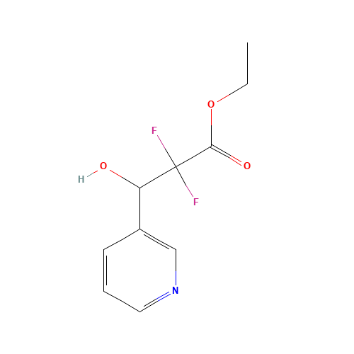 Ethyl 2,2-Difluoro-3-hydroxy-(3-pyridinyl)propanoate (CAS: 887355-01-3) - Related Chemical Product