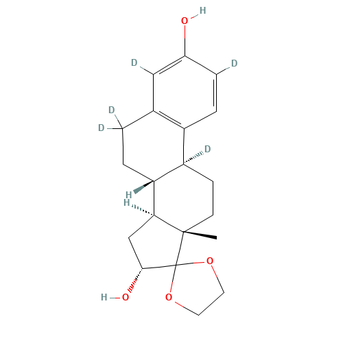 17,17-Ethylenedioxy-1,3,5(10)-estratriene-3,16a-diol-d5 (CAS: 1259370-24-5) - Related Chemical Product
