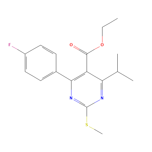Ethyl 4-(4-Fluorophenyl)-6-isopropyl-2-methylthiopyrimidine-5-carboxylate (CAS: 147118-27-2) - Related Chemical Product