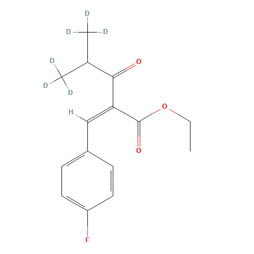Ethyl 3-(4-Fluorophenyl)-2-(2-methylpropionyl)propenoate-d6 (CAS: 1185241-64-8) - Related Chemical Product