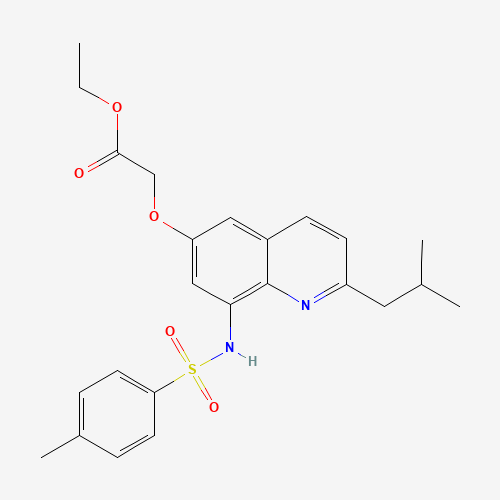 Ethyl 2-(2-Isobutyl-6-quinolyloxy-8-p-toluenesulfonamido)acetate (CAS: 316124-91-1) - Related Chemical Product