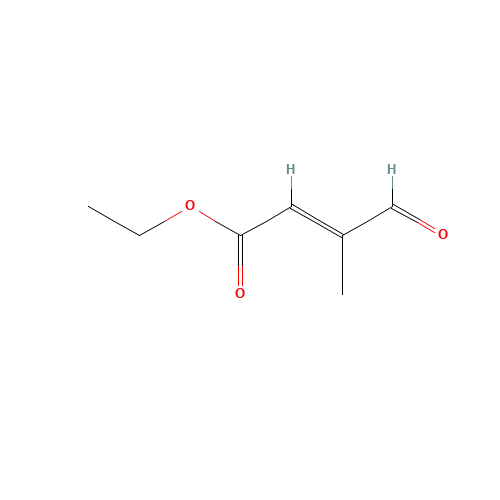 Ethyl trans-3-Methyl-4-oxocrotonate (CAS: 62054-49-3) - Chemical Structure and Molecular Formula 