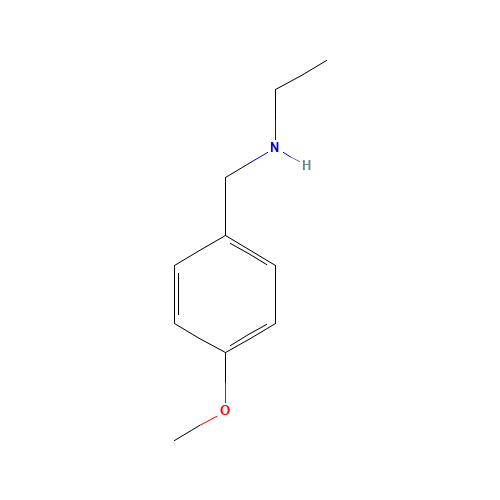 N-Ethyl-4-methoxybenzenemethanamine (CAS: 22993-76-6) - Chemical Structure and Molecular Formula 