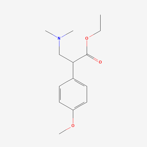 Ethyl a-(p-Methoxyphenyl)-b-(dimethylamino)propionate (CAS: 323176-93-8) - Chemical Structure and Molecular Formula 