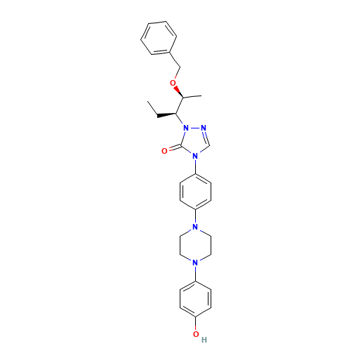 2-[(1S,2S)-1-Ethyl-2-(phenylmethoxy)propyl]-2,4-dihydro-4-[4-[4-(4-hydroxyphenyl)-1-piperazinyl]phenyl]-3H-1,2,4-triazol-3-one (CAS: 184177-83-1) - Related Chemical Product
