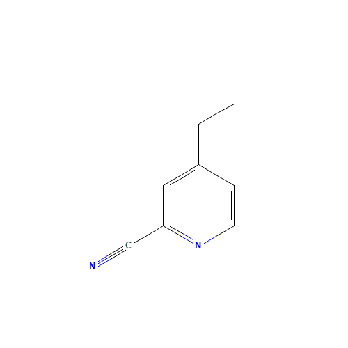 4-Ethyl-2-pyridinecarbonitrile (CAS: 92486-38-9) - Chemical Structure and Molecular Formula 