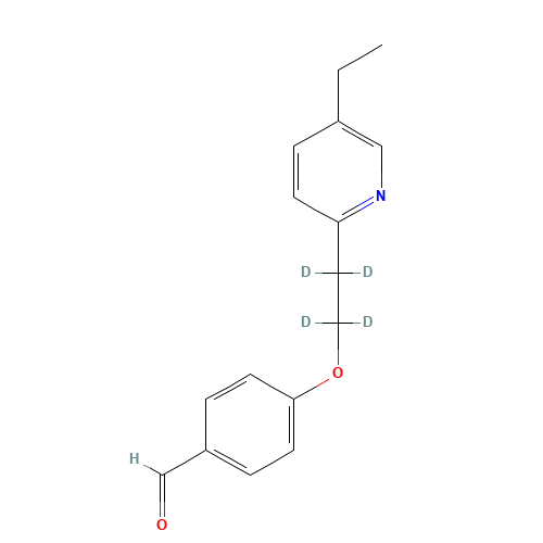 4-[2-(5-Ethyl-2-pyridinyl)-d4-ethoxy]benzaldehyde (CAS: 1189479-80-8) - Related Chemical Product
