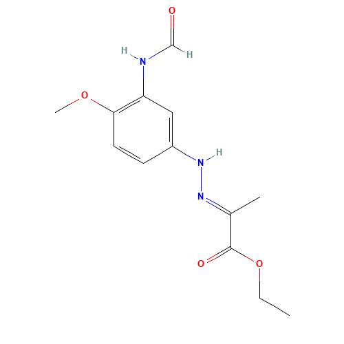 Ethyl Pyruvate-3-formylamino-4-methoxyphenylhydrazone (CAS: 107575-59-7) - Related Chemical Product