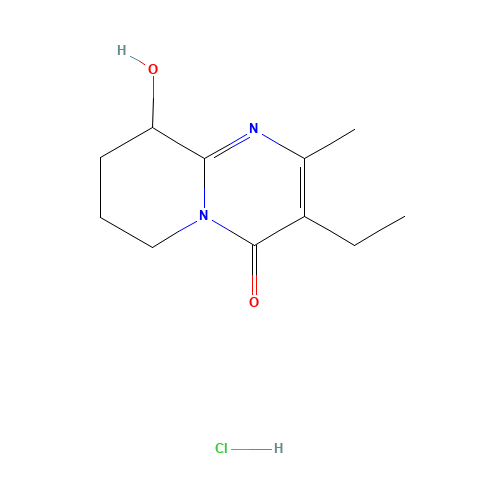 3-Ethyl-6,7,8,9-tetrahydro-9-hydroxy-2-methyl-4H-pyrido[1,2-a]pyrimidin-4-one Hydrochloride (CAS: 849727-64-6) - Related Chemical Product