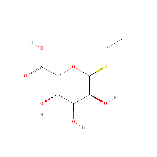Ethyl 1-Thio-D-glucuronide (CAS: 755710-39-5) - Chemical Structure and Molecular Formula 