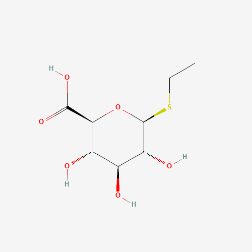 Ethyl 1-Thio-b-D-glucuronide (CAS: 117757-06-9) - Chemical Structure and Molecular Formula 