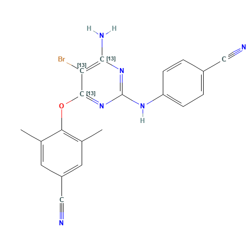Etravirine-13C3 (CAS: 1189671-48-4) - Related Chemical Product