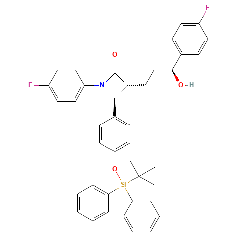 Ezetimibe Phenoxy tert-Butyldiphenylsilyl Ether (CAS: 1042722-66-6) - Related Chemical Product