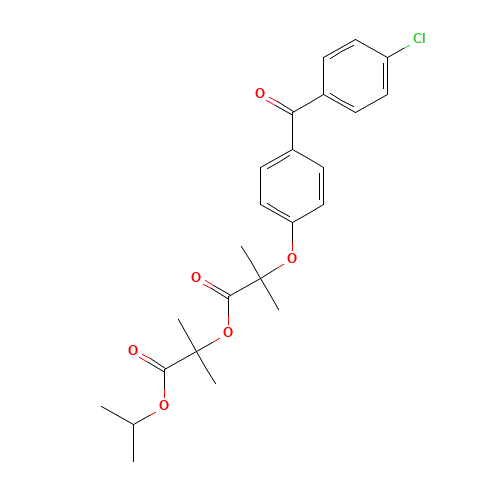 Fenofibric Acid 1,1-Dimethyl-2-(1-methylethoxy)-2-oxoethyl Ester (CAS: 217636-48-1) - Related Chemical Product