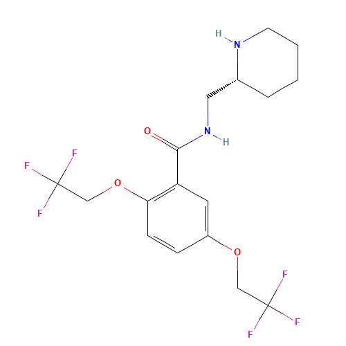 R-(-)-Flecainide (CAS: 99495-90-6) - Chemical Structure and Molecular Formula 
