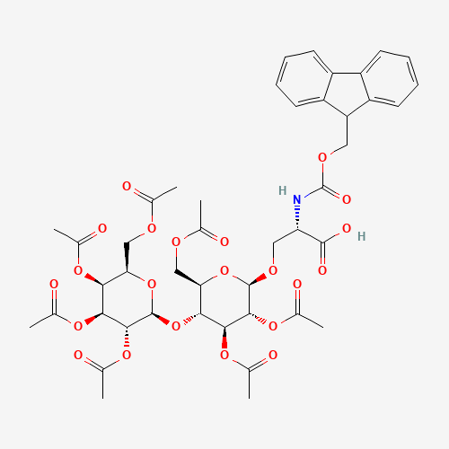 N-(9-Fluorenylmethoxycarbonyl)-O-(2,3,6,2',3',4',6'-hepta-O-acetyl-b-D-lactosyl)-L-serine (CAS: 169275-84-7) - Related Chemical Product