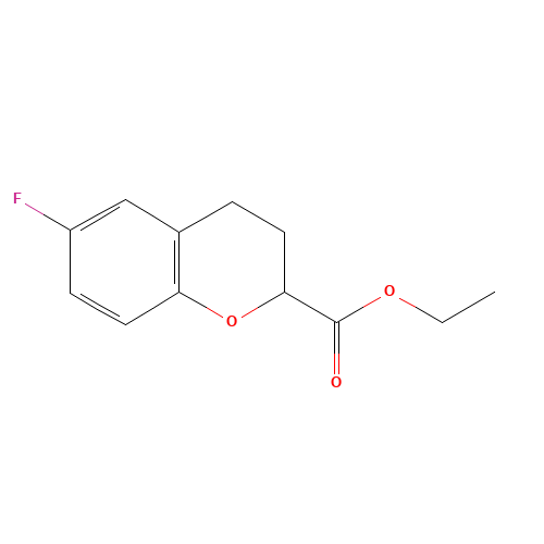 rac-6-Fluoro-3,4-dihydro-2H-1-benzopyran-2-carboxylic Acid Ethyl Ester (CAS: 99199-61-8) - Related Chemical Product