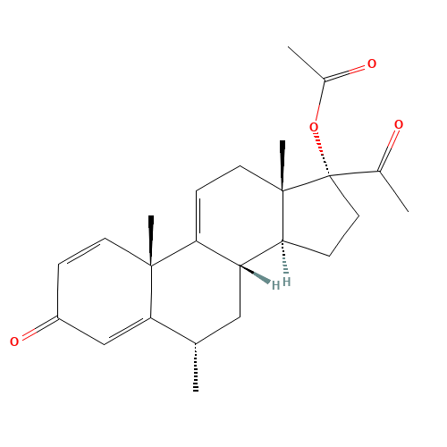 Δ-9(11)-Fluorometholone Acetate (CAS: 130145-14-1) - Chemical Structure and Molecular Formula 