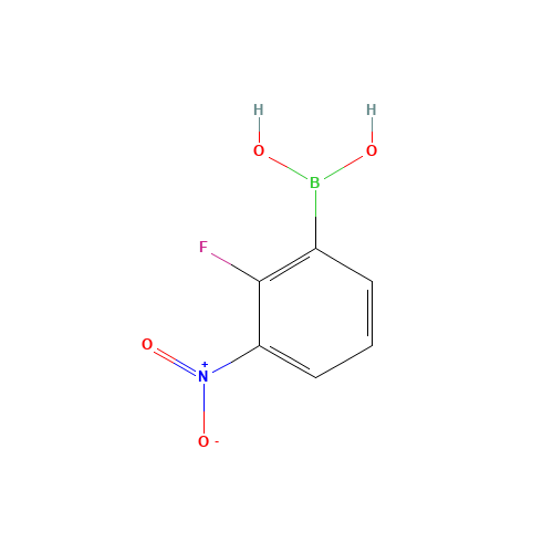 2-Fluoro-3-nitrophenylboronic Acid (CAS: 1150114-29-6) - Chemical Structure and Molecular Formula 