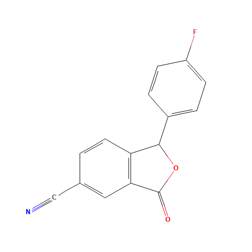 1-(4-Fluorophenyl)-1,3-dihydro-3-oxo-5-isobenzofurancarbonitrile (CAS: 372941-48-5) - Related Chemical Product
