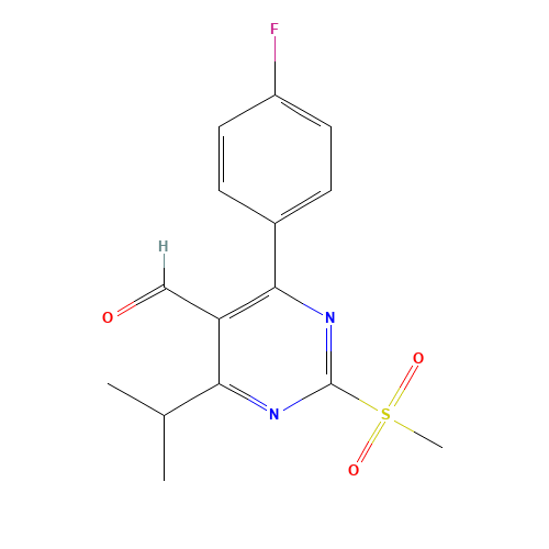 4-(4-Fluorophenyl)-5-formyl-6-isopropyl-2-methylsulfonylpyrimidine (CAS: 849470-61-7) - Related Chemical Product