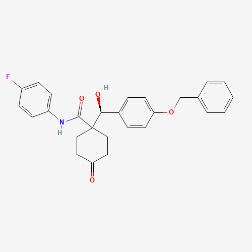 (S)-N-(4-Fluorophenyl)-1-[hydroxy[4-(phenylmethoxy)phenyl]methyl]-4-oxo-cyclohexanecarboxamide (CAS: 182227-24-3) - Related Chemical Product